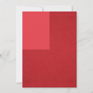 Cartão Plano Deslocado Vermelho Tomate – Design Pe