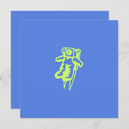 Cartão Plano do Astronauta