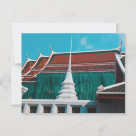 Cartão Plano do Templo Budista Tailandês Wat Arun