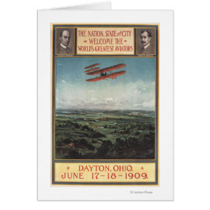 Cartão Plano dos irmãos de Wright