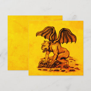 Cartão plano Golem Gargoyle