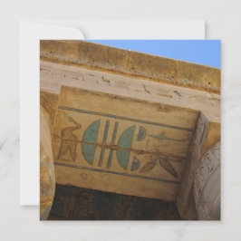 Cartão plano Hieróglifos Antigos do Egito