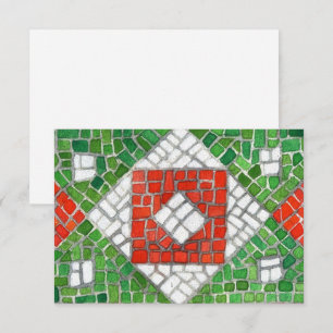 Cartão plano HOLIDAY MOSAIC 3.5x5 / Horizontal