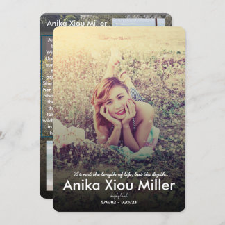 Cartão Plano Memorial de Flores Selvagens