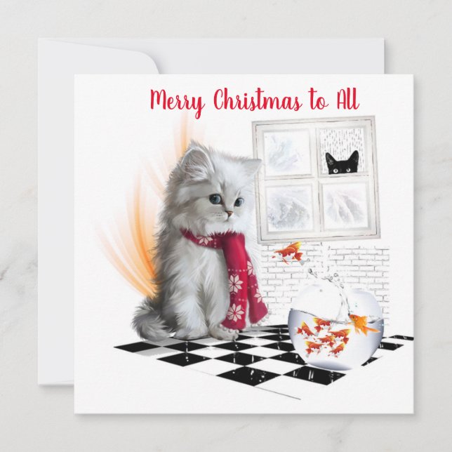 Cartão plano natalino (Frente)