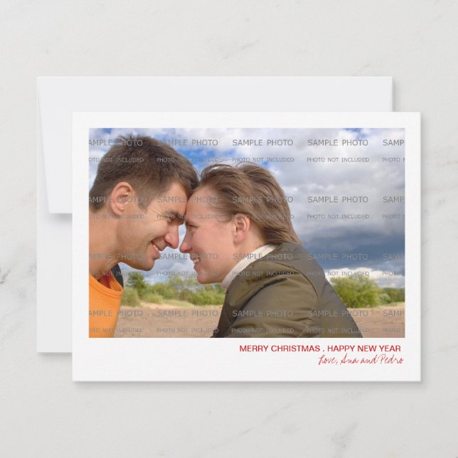 Cartão plano natalino (Frente)