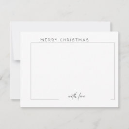 Cartão plano natalino