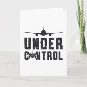 Cartão Plano RC sob controle Avião piloto avião RC