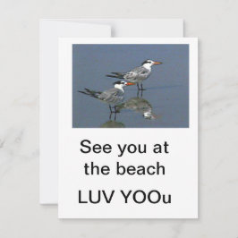 Cartão plano Vejo você na praia JGibney The Museum