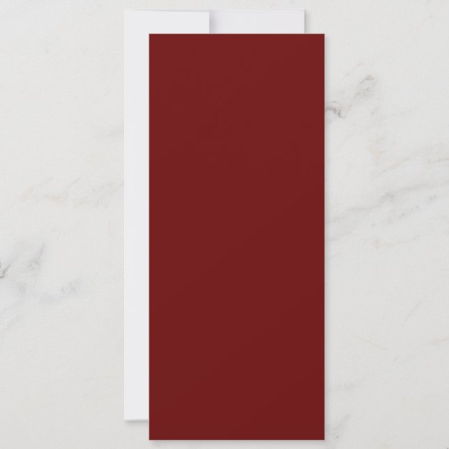 Cartão Plano Vermelho Sangue (Frente)