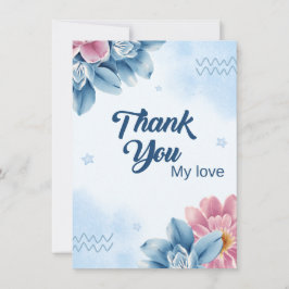 Cartão planoMeu amor - Cartão de saudação simples