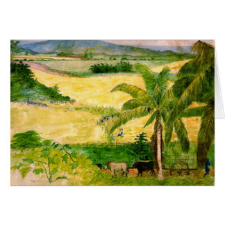 Cartão Plantação 1808 do açúcar