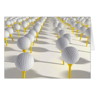 Cartão Plantação da bola de golfe