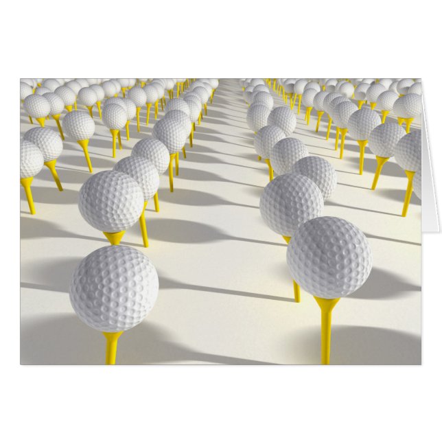 Cartão Plantação de Golf Ball (Frente Horizontal)