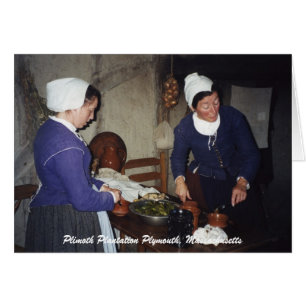 Cartão Plantação Plymouth de Plimoth, Massachusetts