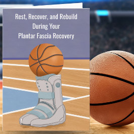 Cartão Plantar Fascia Recovery With Basketball 