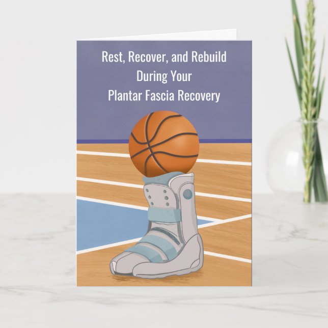 Cartão Plantar Fascia Recovery With Basketball  (Frente)