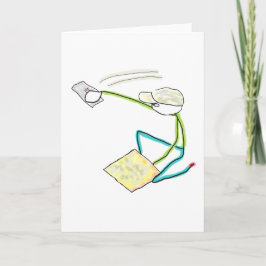 Cartão Plasterer Stickman