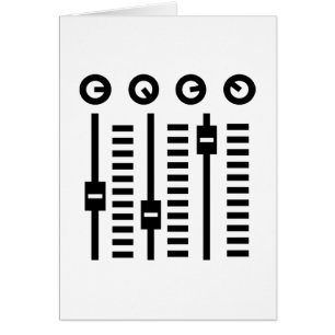 Cartão Plataforma giratória do DJ