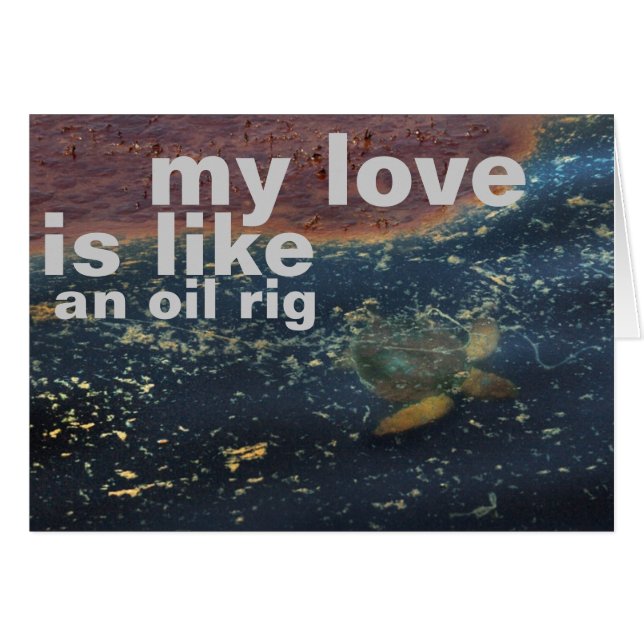 Cartão plataforma petrolífera (Frente horizontal)