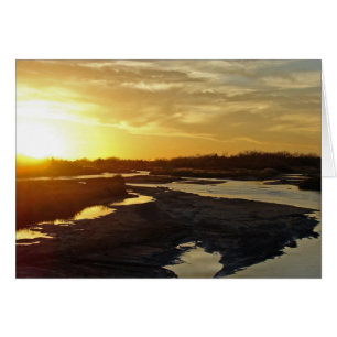 Cartão Platte River em Sunset