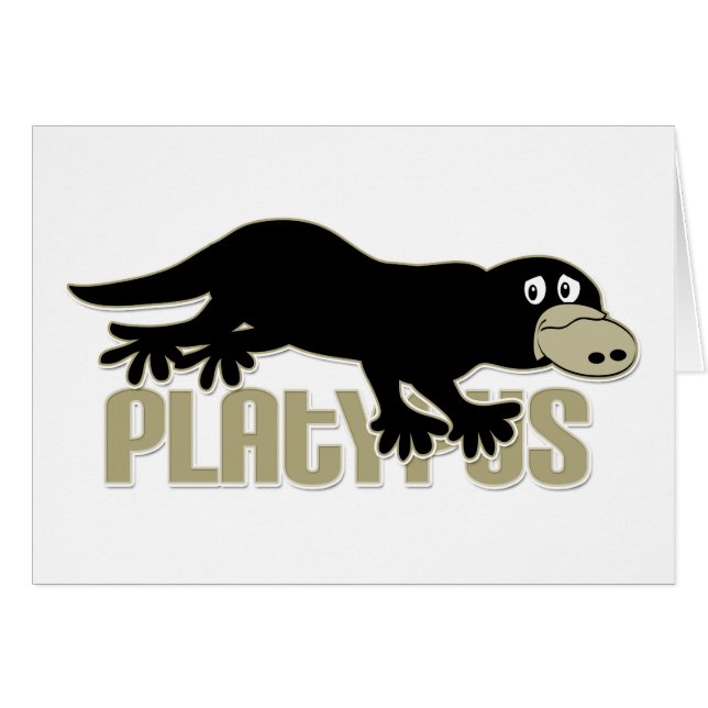 Cartão Platypus (Frente Horizontal)