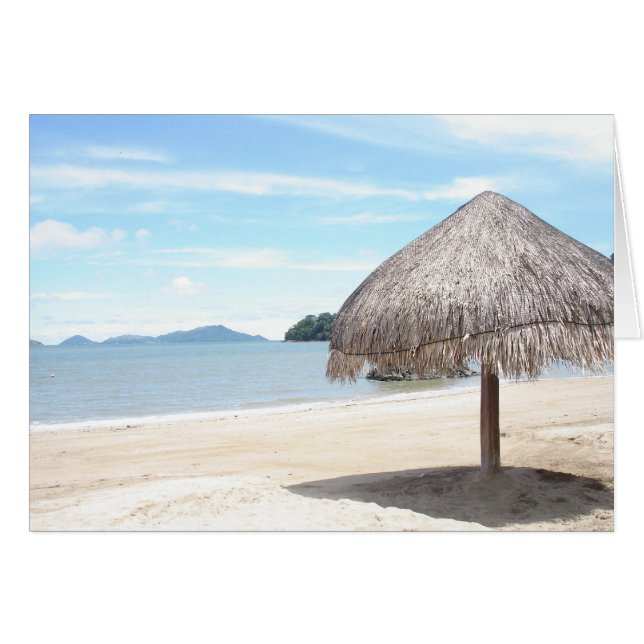 Cartão Playa Bonita, Panamá (Frente horizontal)