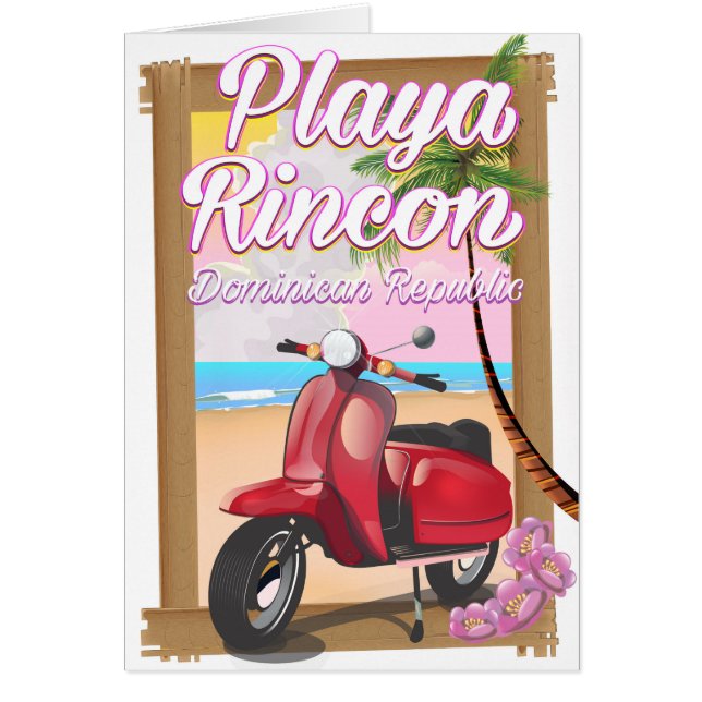 Cartão Playa Rincon República Dominicana (Frente)