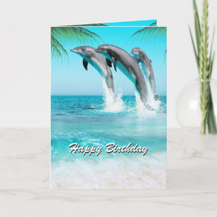 Cartão PLAYFUL DOLPHINS All Occasion or Birthday