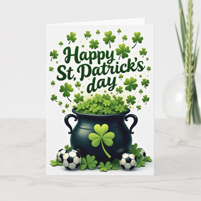 Cartão Playful Patrick Day Card (Frente)
