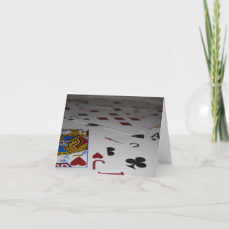 Cartão Playing Cards blank notecard