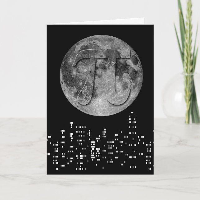 Cartão Plena Lua Pi No Céu (Frente)