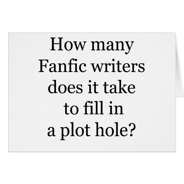 Cartão Plot Hole (Frente Horizontal)