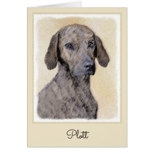 Cartão Plott Painting - Arte de Cachorro Original