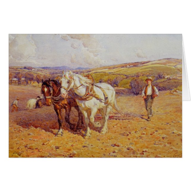 Cartão Ploughing (Frente Horizontal)