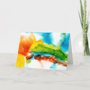 Cartão Pluma Principal - Cores de Água