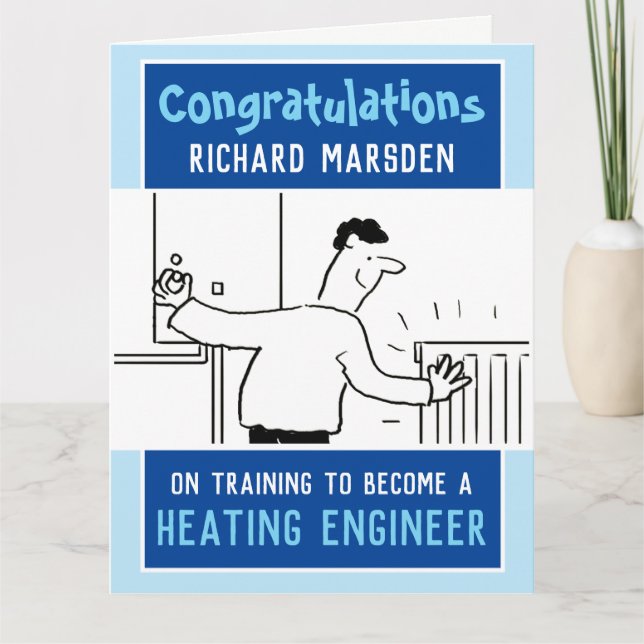 Cartão Plumber & Heat Engenheiro Training Card concluído (Frente)