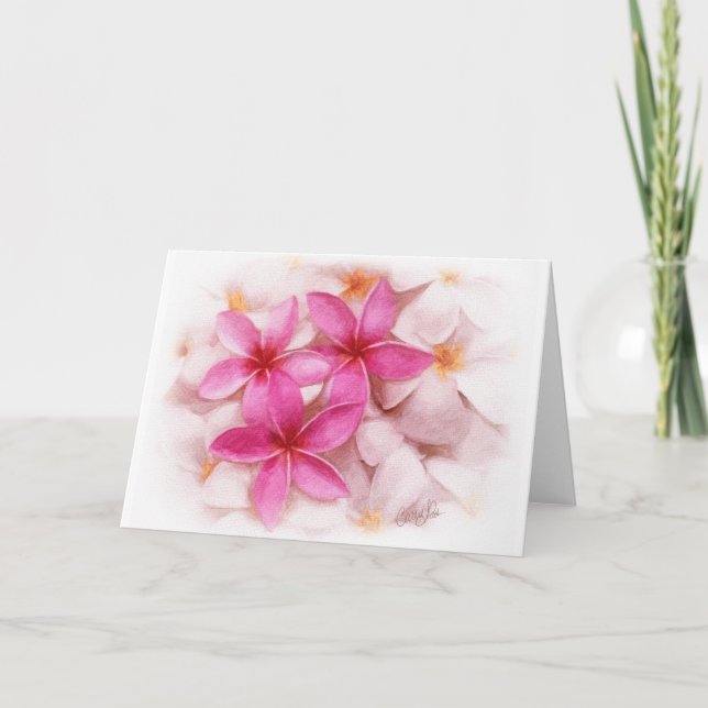 Cartão Plumeria (Frente)