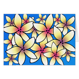 Cartão Plumeria havaiano