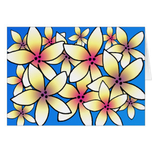 Cartão Plumeria havaiano