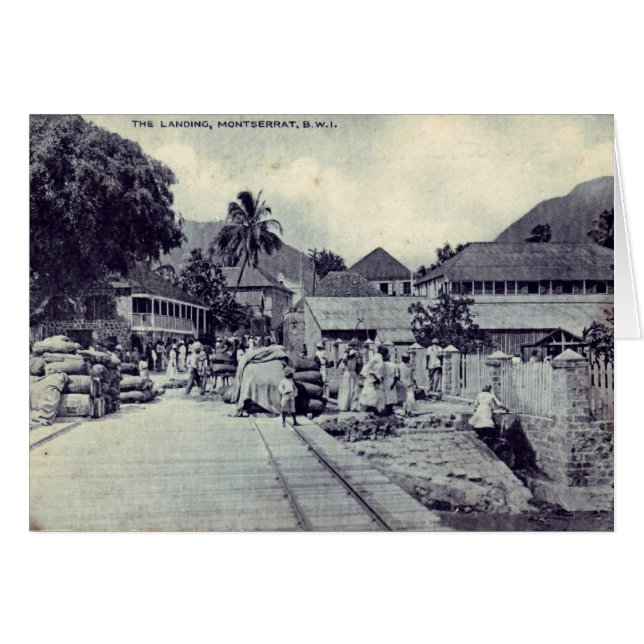 Cartão Plymouth - a aterragem (Frente Horizontal)