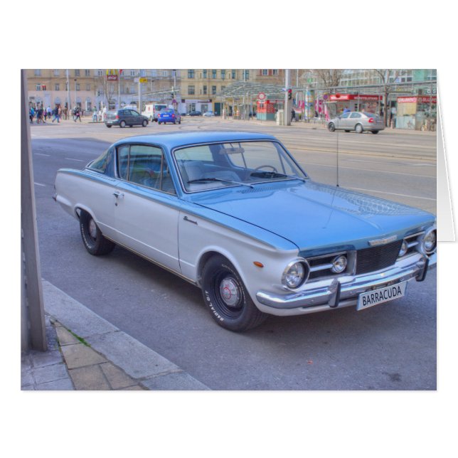 Cartão Plymouth Barracuda (Frente horizontal)