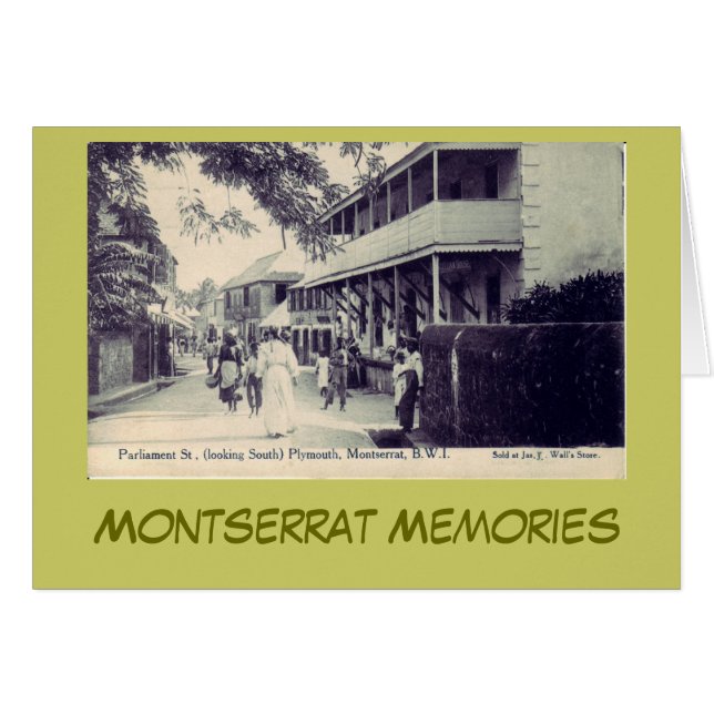 Cartão Plymouth - rua do parlamento (Frente Horizontal)