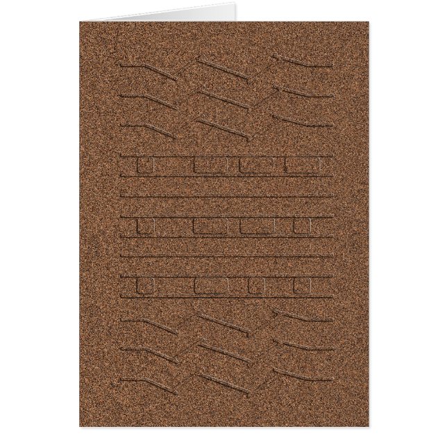 Cartão Pneus de via de rodagem do Pneus de Curiosidade do (Frente)