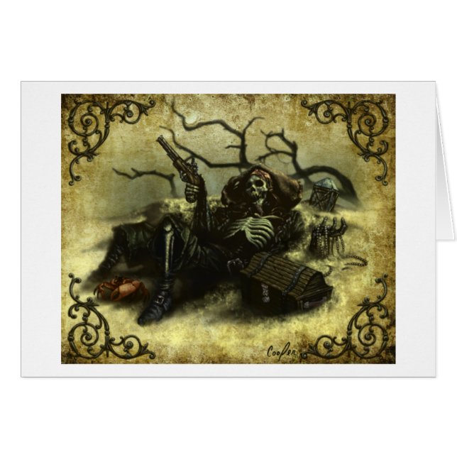 Cartão "Pó & ossos" (internos vazios) (Frente Horizontal)