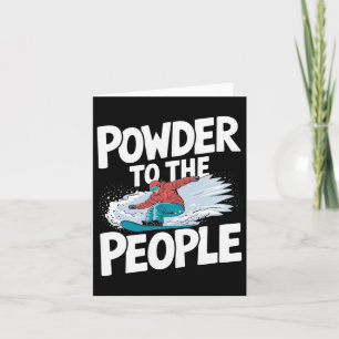Cartão Pó para as Pessoas - Snowboard