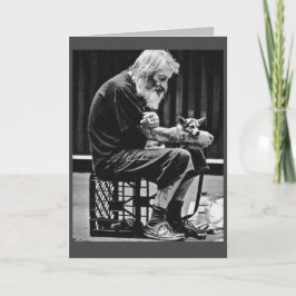 Cartão Pobre Natal do Homem