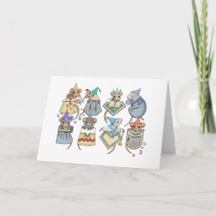 Cartão Pocket Mice Birthday