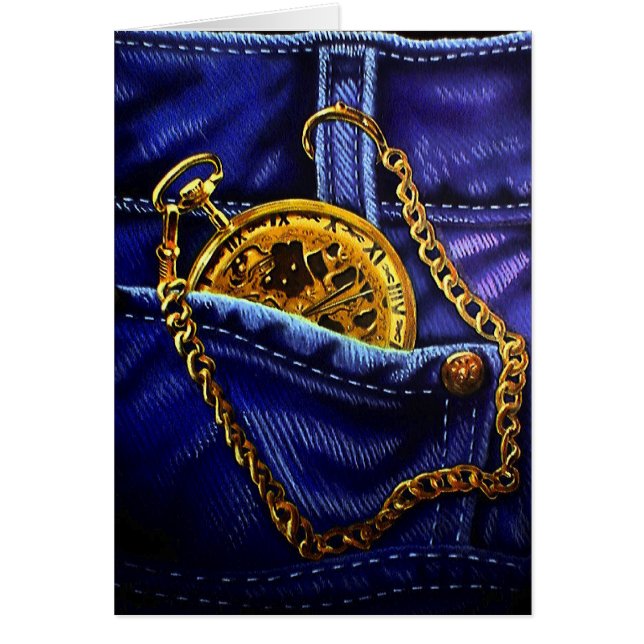 Cartão Pocketwatch Dourado (Frente)