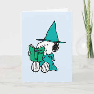 Cartão Poções Mágicas de Halloween do Snoopy Peanuts